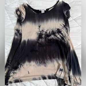 Say what? Open back tie dye flowy top size small